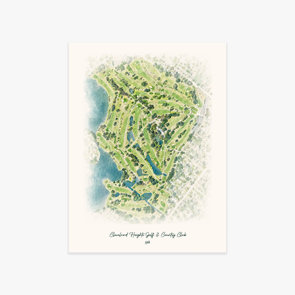 Cleveland Heights Golf & Country Club printed artwork