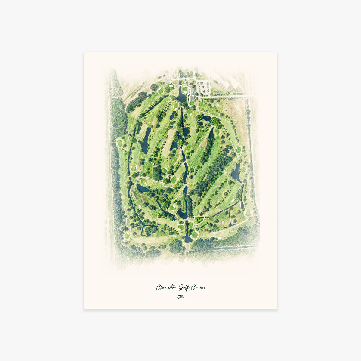 Clewiston Golf Course printed artwork