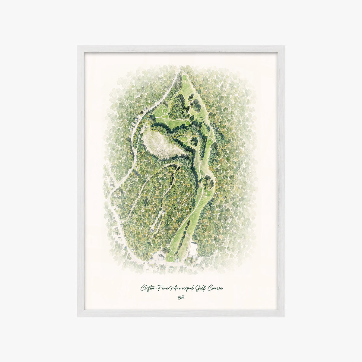 Clifton Fine Municipal Golf Course white frame