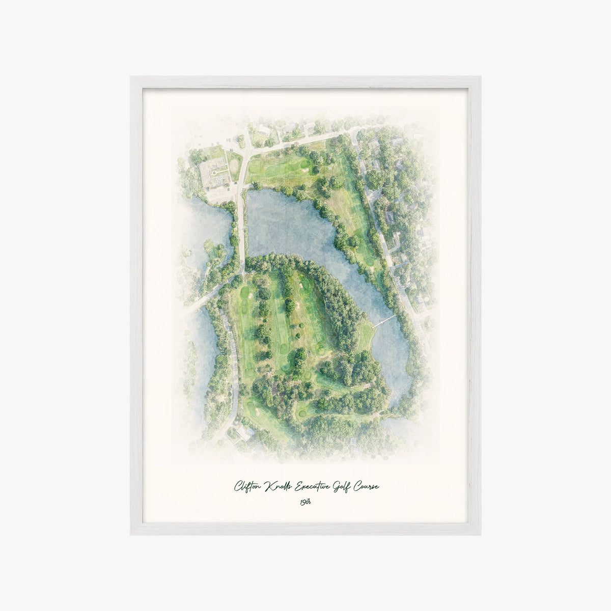 Clifton Knolls Executive Golf Course white frame