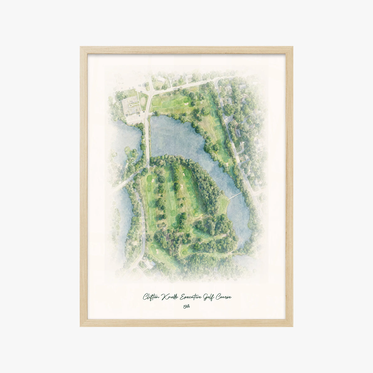 Clifton Knolls Executive Golf Course wood frame