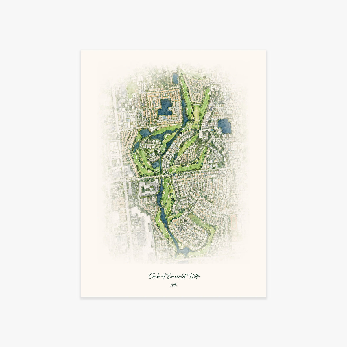Club at Emerald Hills printed artwork