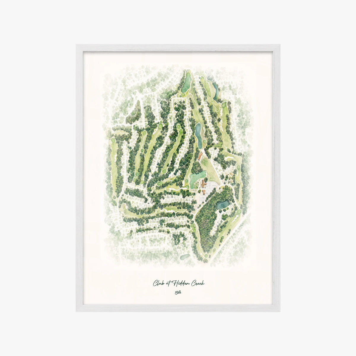 Club at Hidden Creek white frame