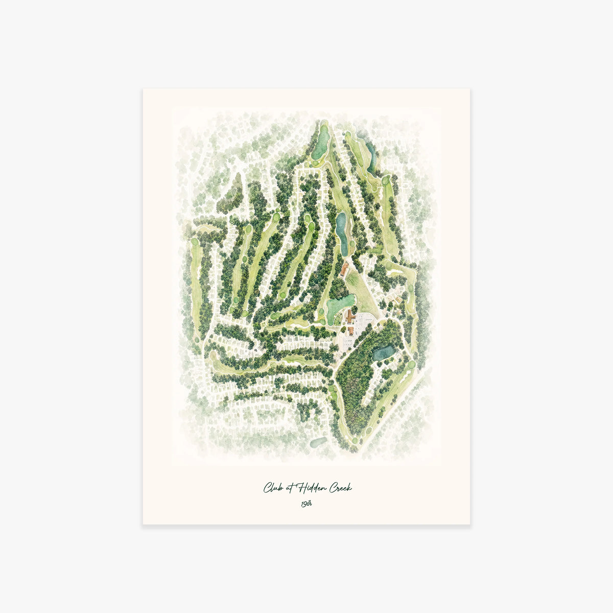 Club at Hidden Creek printed artwork