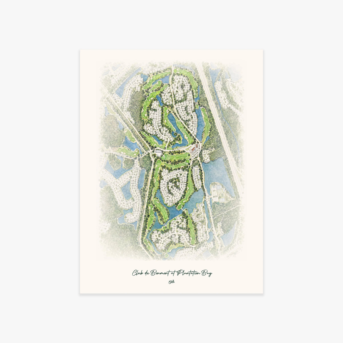 Club de Bonmont at Plantation Bay printed artwork