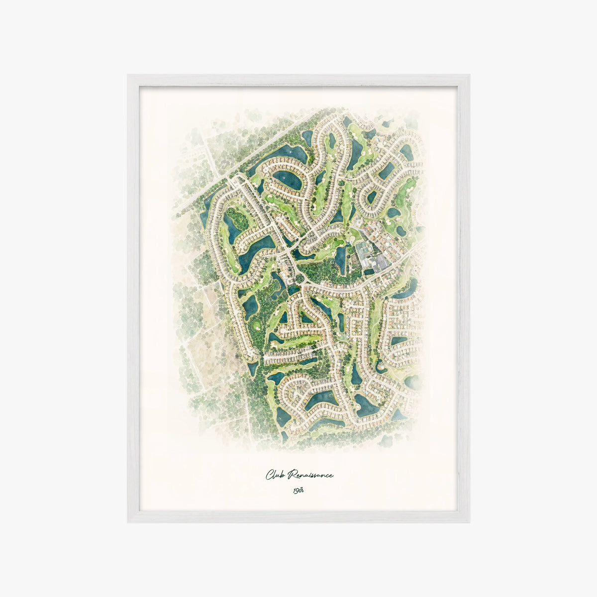 Club Renaissance white frame