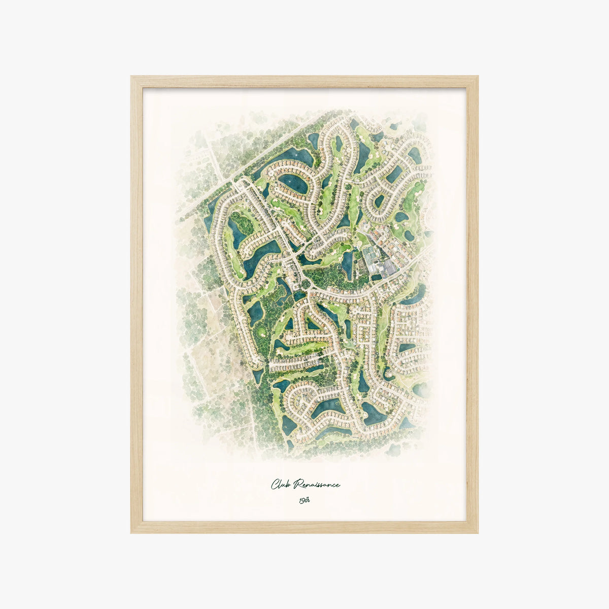 Club Renaissance wood frame