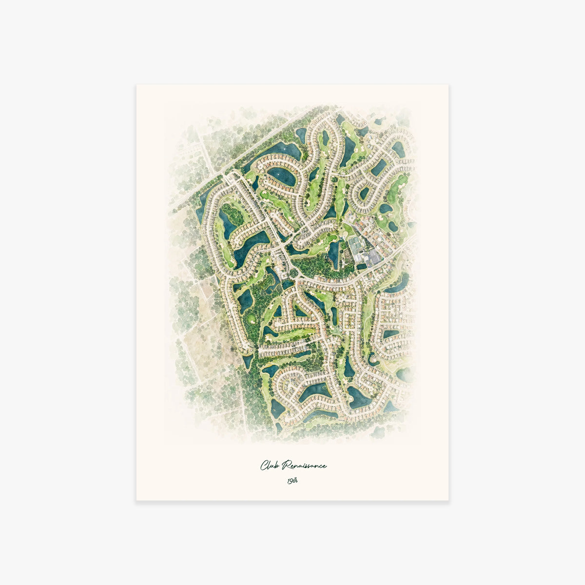 Club Renaissance printed artwork
