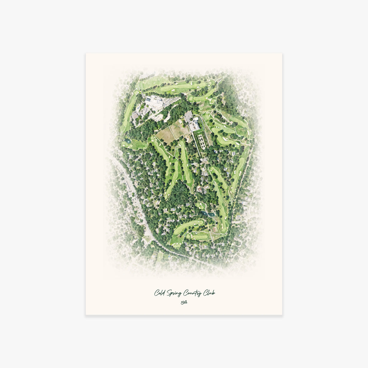 Cold Spring Country Club printed artwork