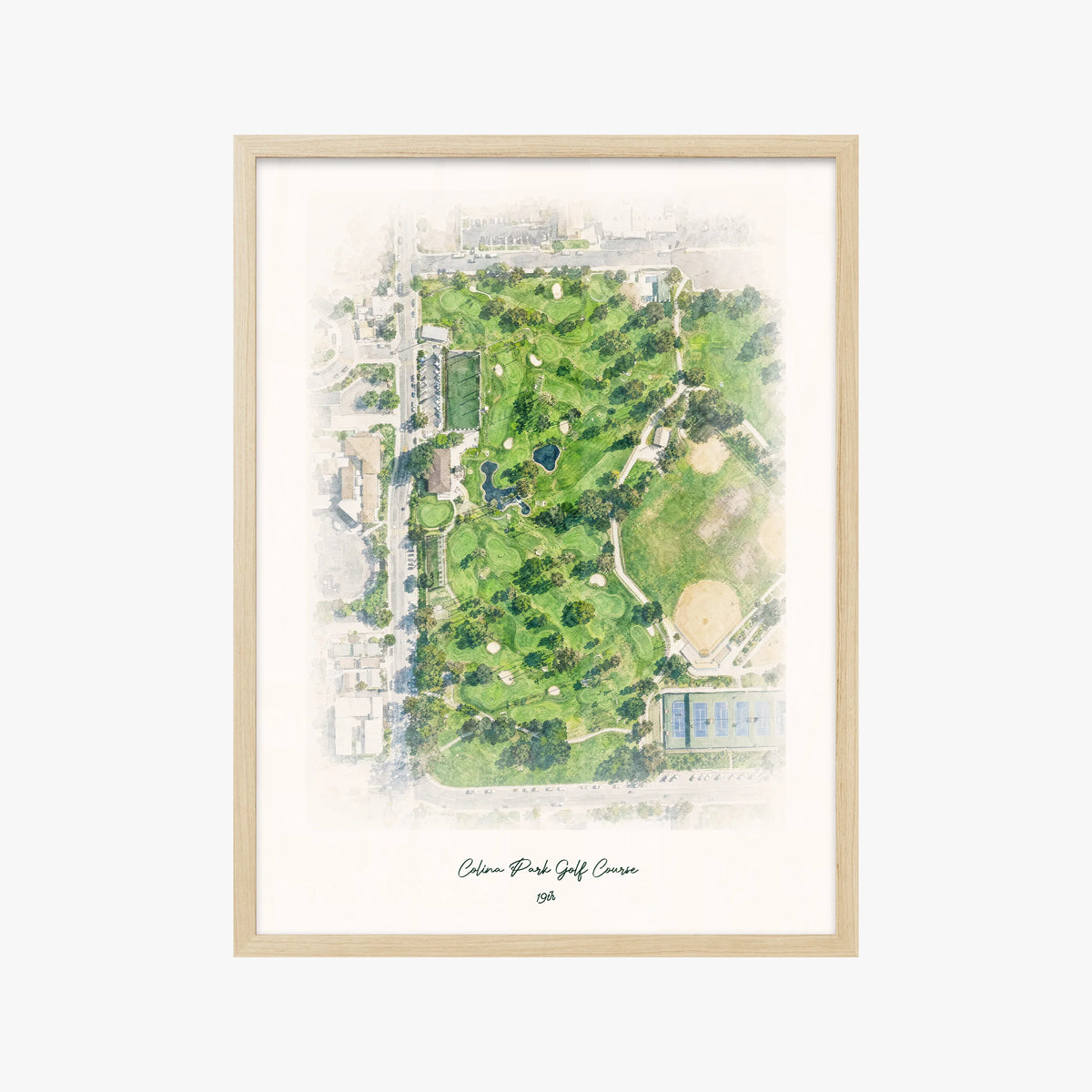 Colina Park Golf Course wood frame