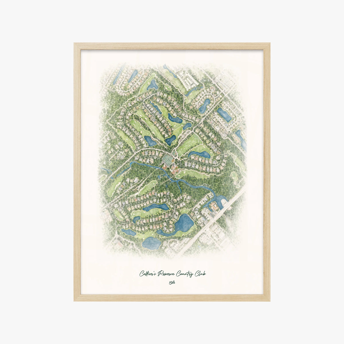 Collier's Reserve Country Club wood frame