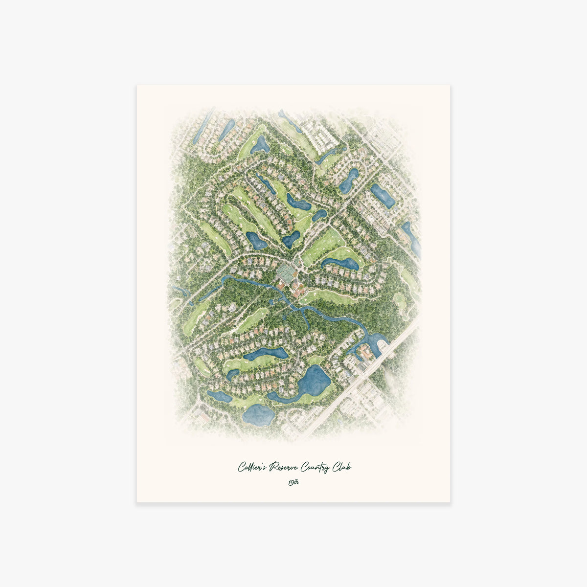 Collier's Reserve Country Club printed artwork