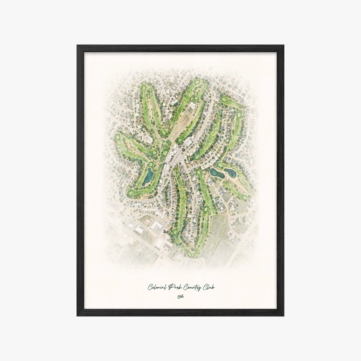 Colonial Park Country Club black frame