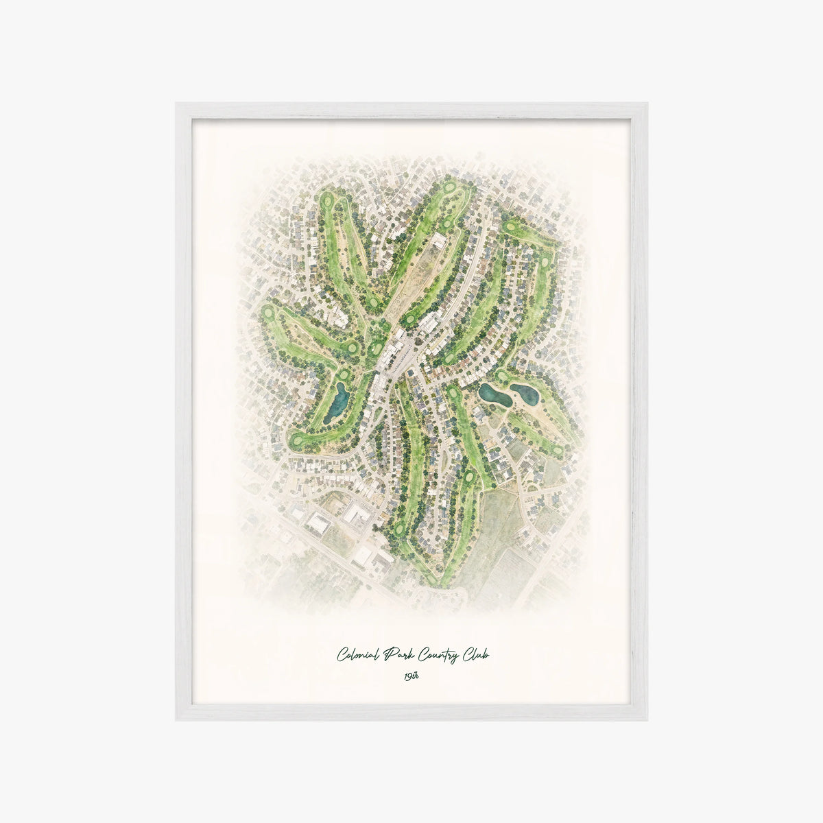 Colonial Park Country Club white frame