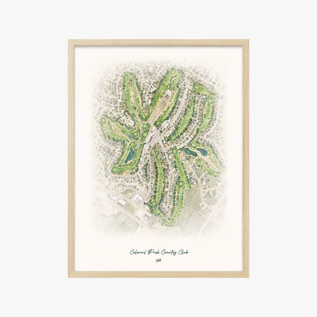 Colonial Park Country Club wood frame