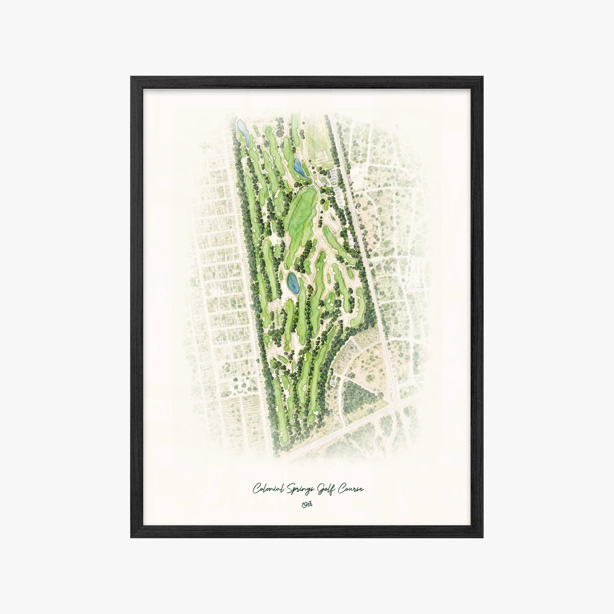 Colonial Springs Golf Course black frame