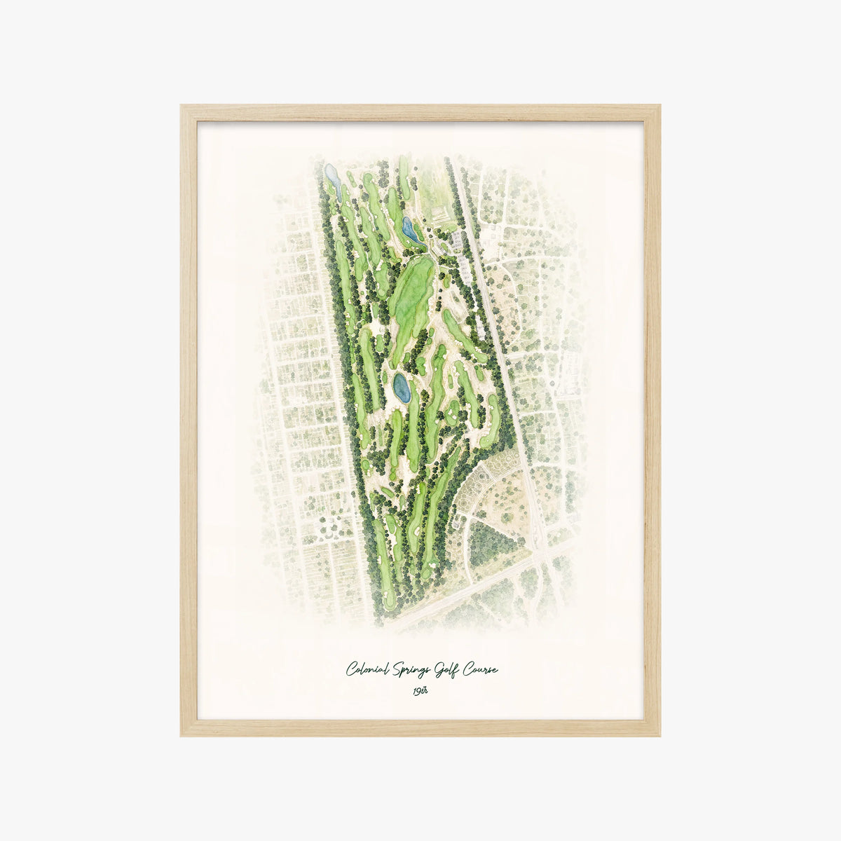 Colonial Springs Golf Course wood frame