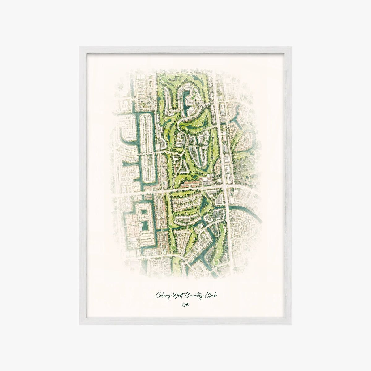 Colony West Country Club white frame