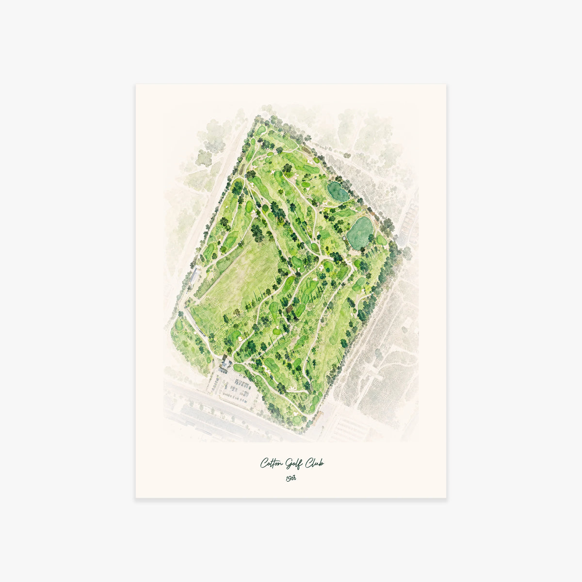 Colton Golf Club printed artwork