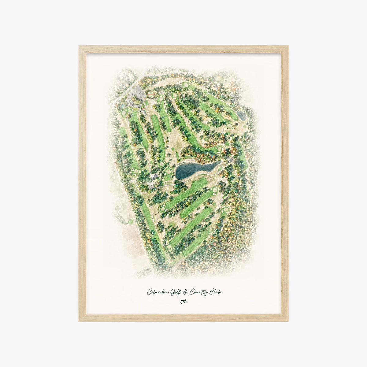 Columbia Golf & Country Club wood frame
