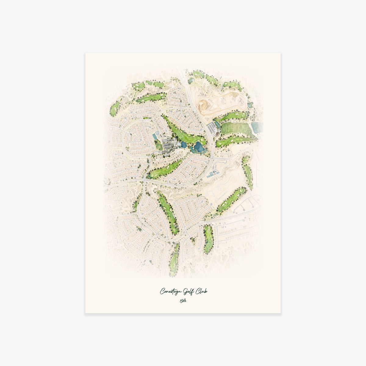 Conestoga Golf Club printed artwork