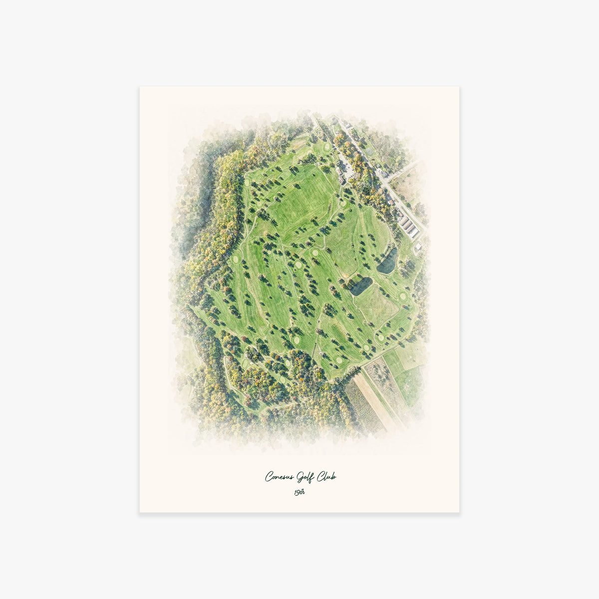 Conesus Golf Club printed artwork