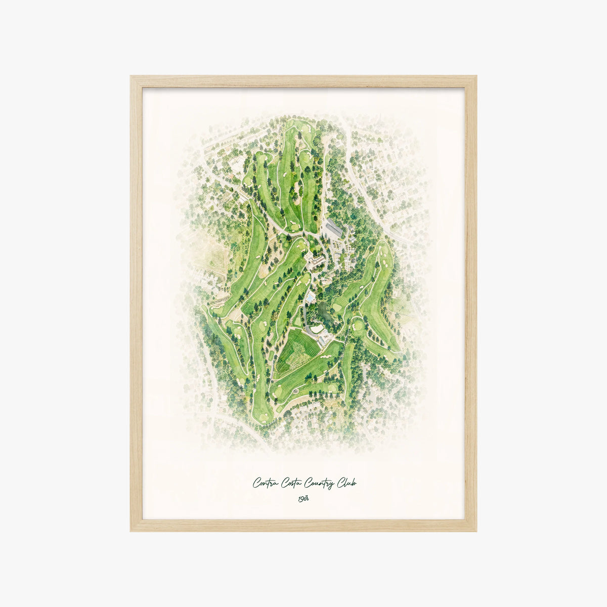 Contra Costa Country Club wood frame