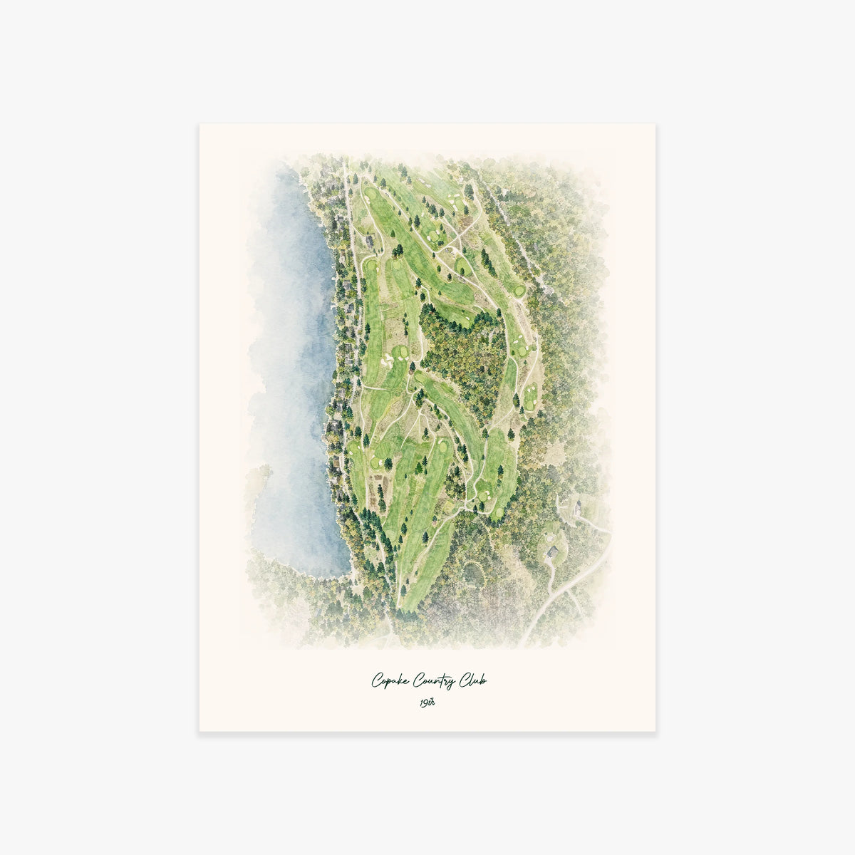 Copake Country Club printed artwork