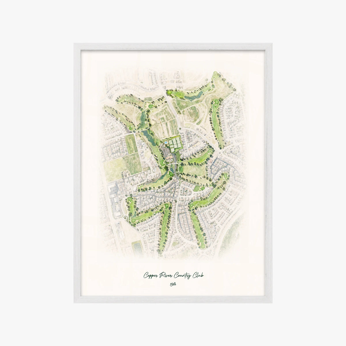 Copper River Country Club white frame