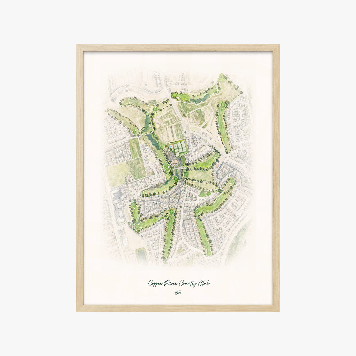 Copper River Country Club wood frame
