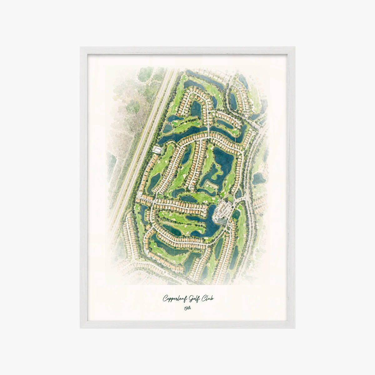 Copperleaf Golf Club white frame