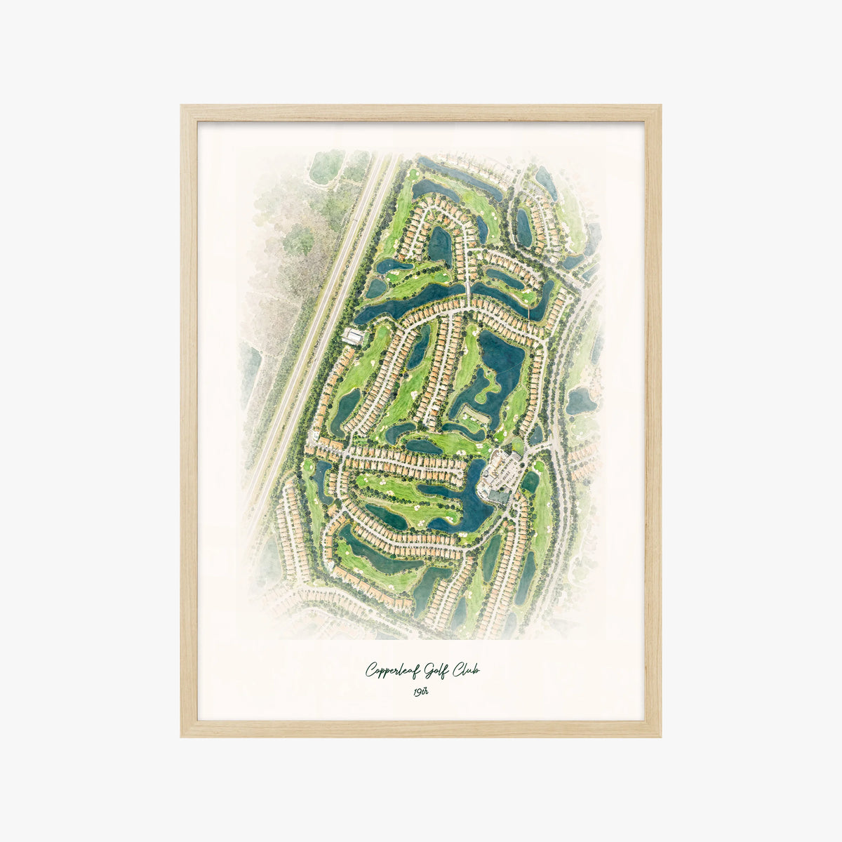 Copperleaf Golf Club wood frame