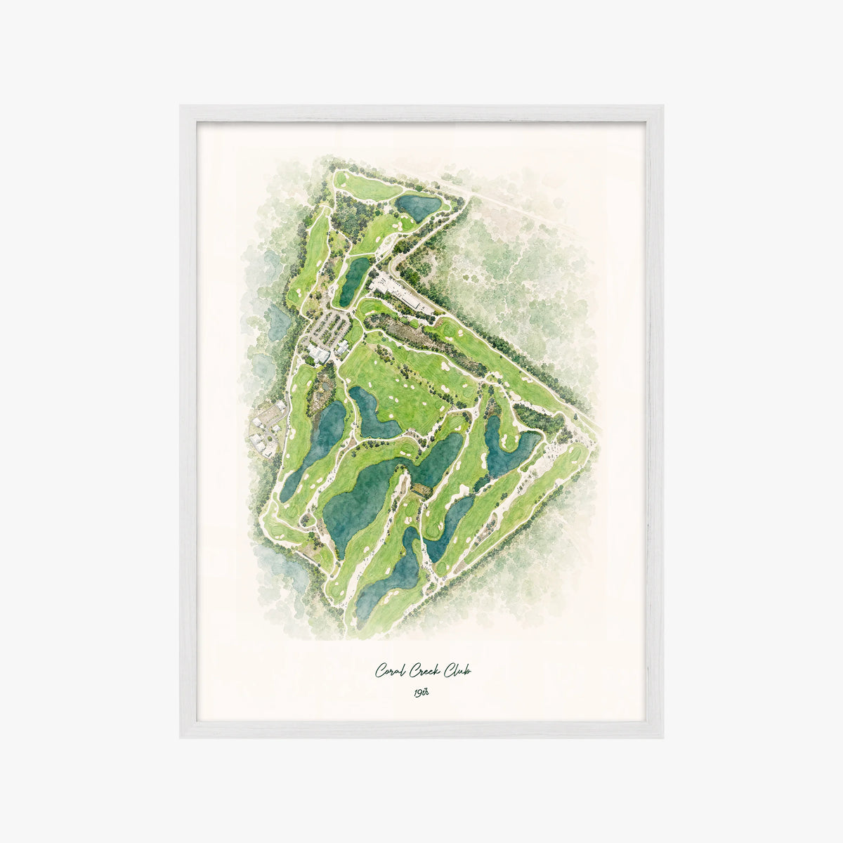 Coral Creek Club white frame