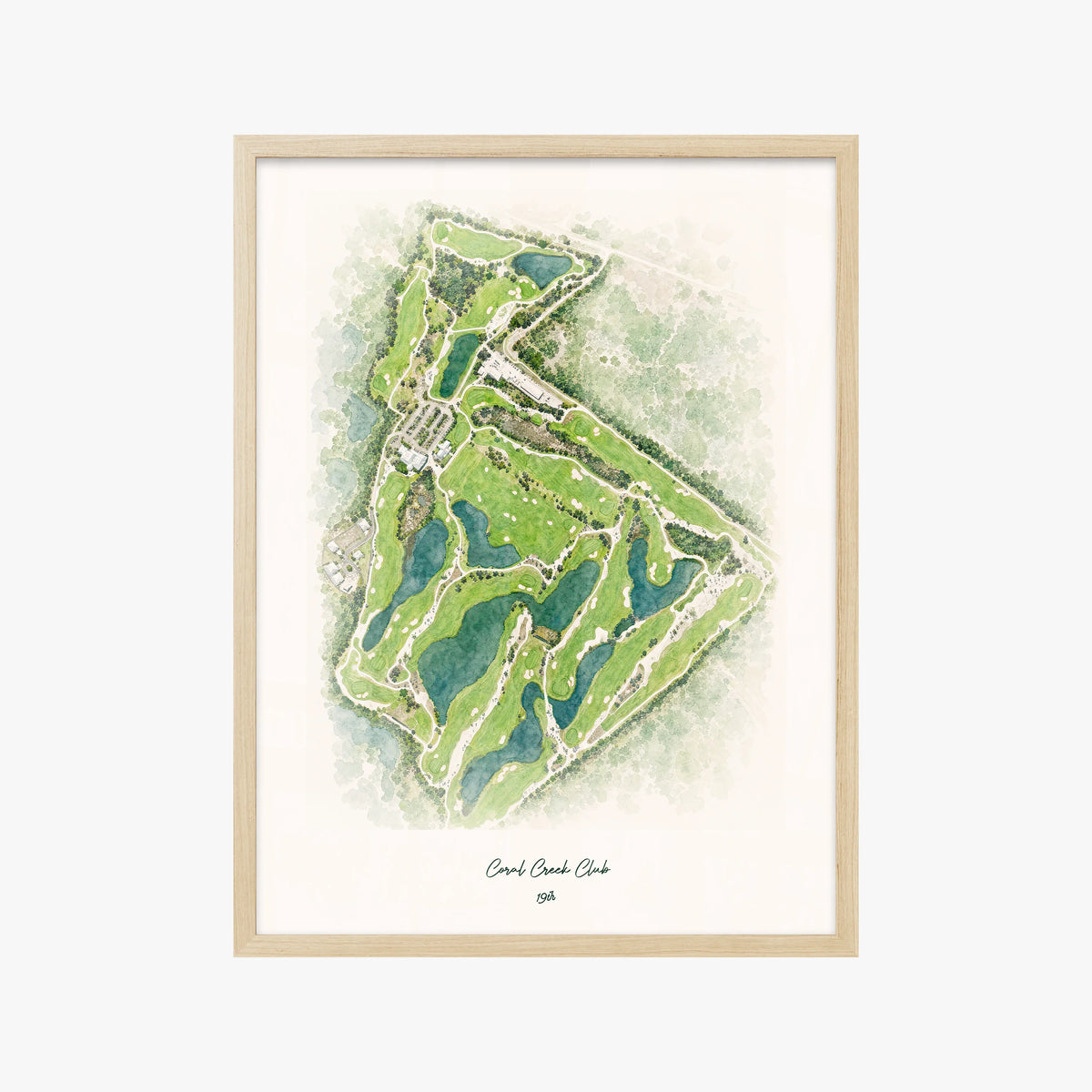 Coral Creek Club wood frame