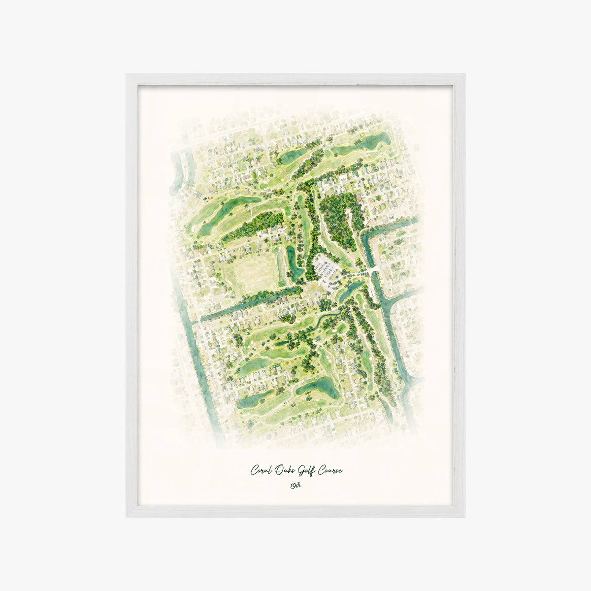 Coral Oaks Golf Course white frame