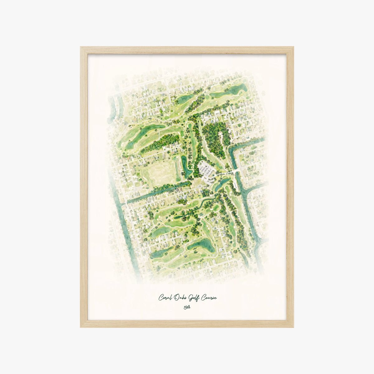 Coral Oaks Golf Course wood frame