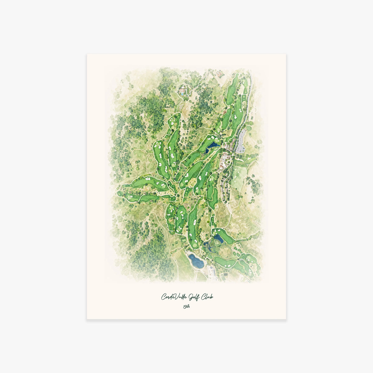 CordeValle Golf Club printed artwork