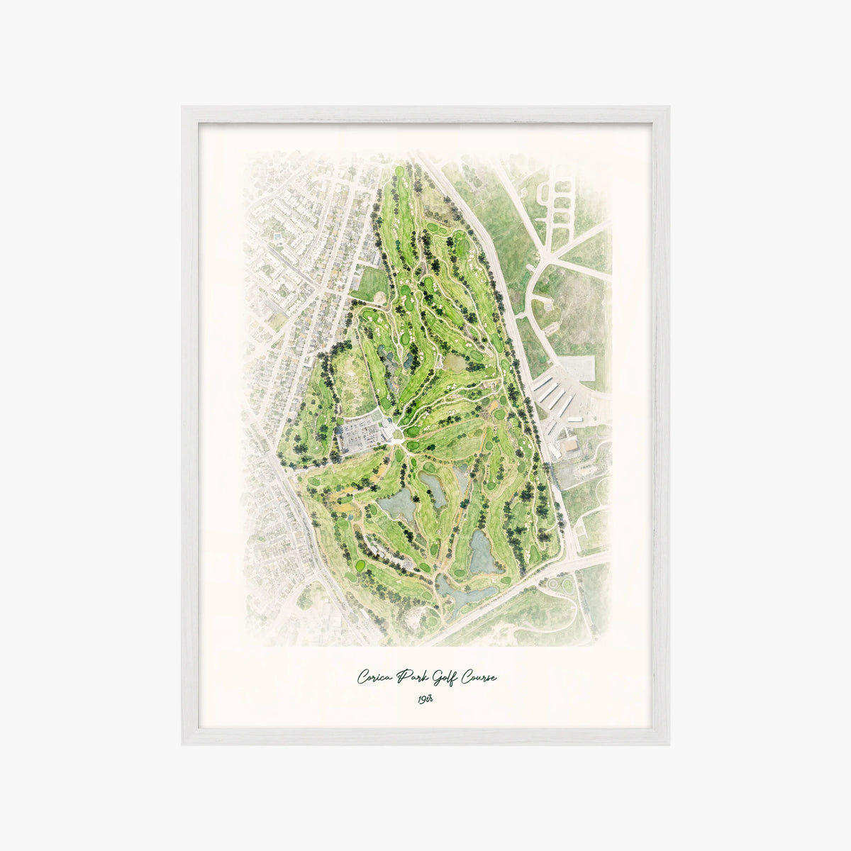 Corica Park Golf Course white frame
