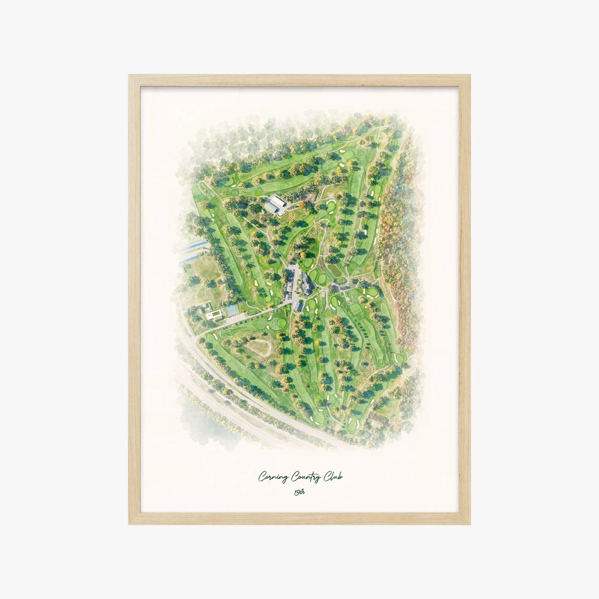 Corning Country Club wood frame