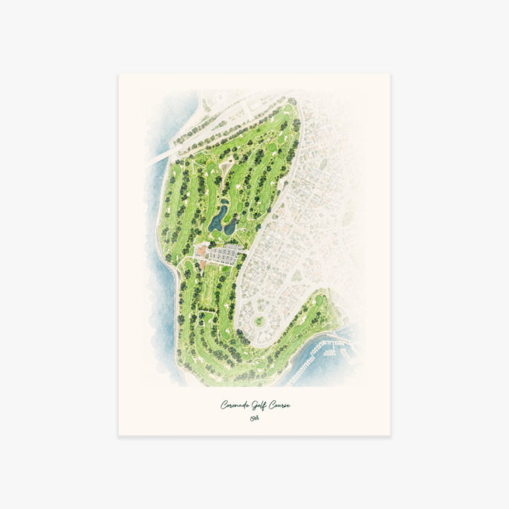 Coronado Golf Course printed artwork