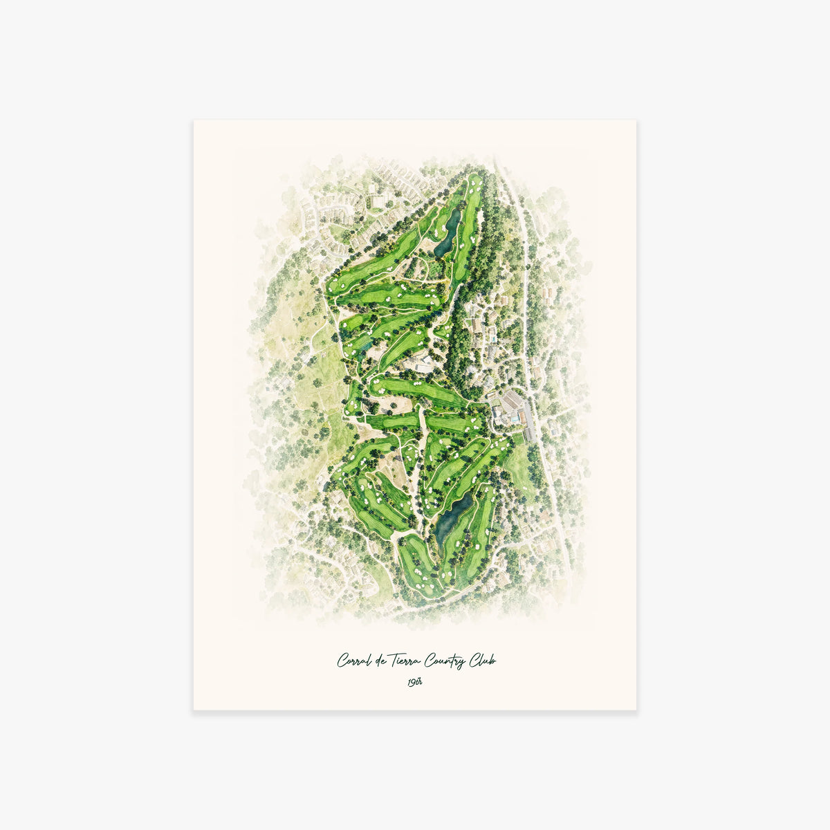 Corral de Tierra Country Club printed artwork