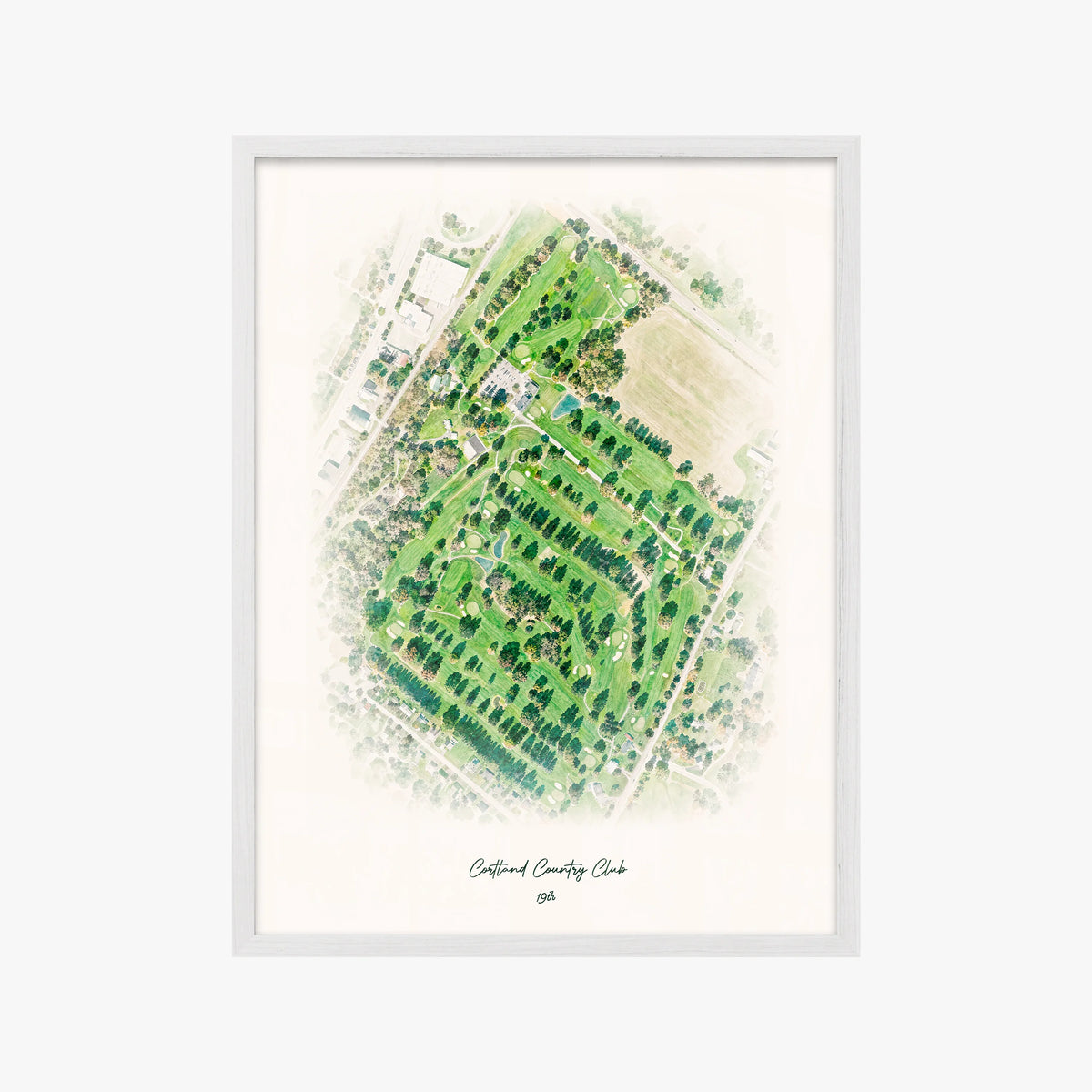Cortland Country Club white frame