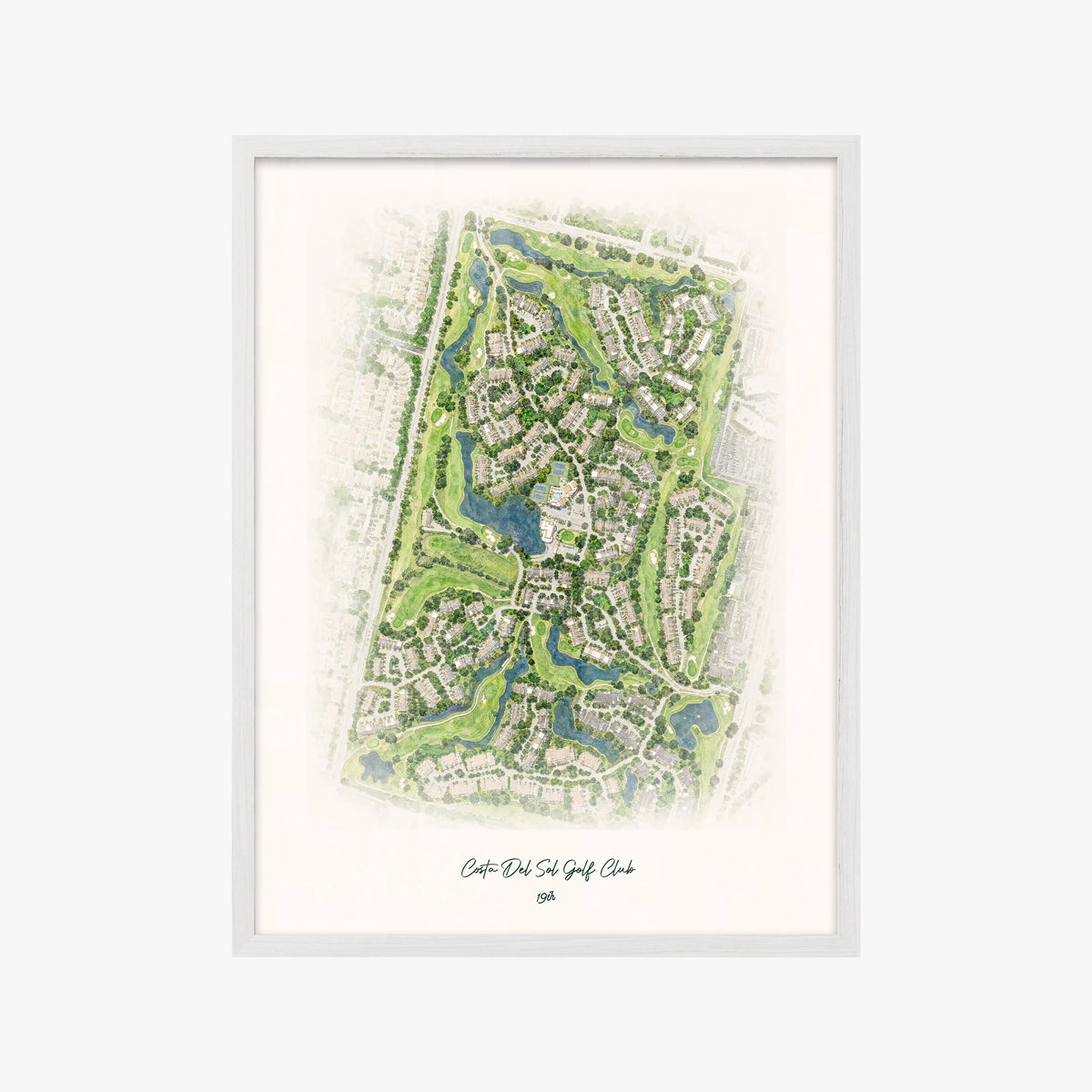 Costa Del Sol Golf Club white frame