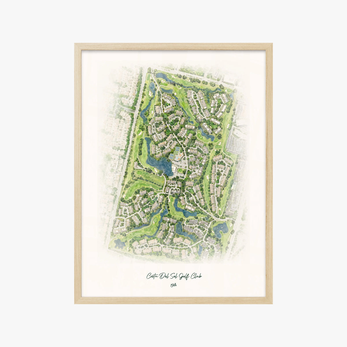 Costa Del Sol Golf Club wood frame