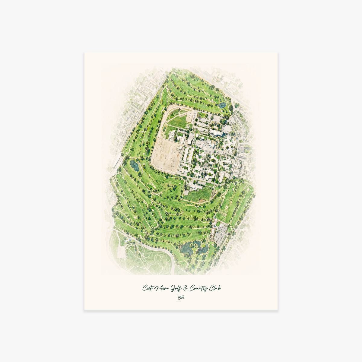 Costa Mesa Golf & Country Club printed artwork
