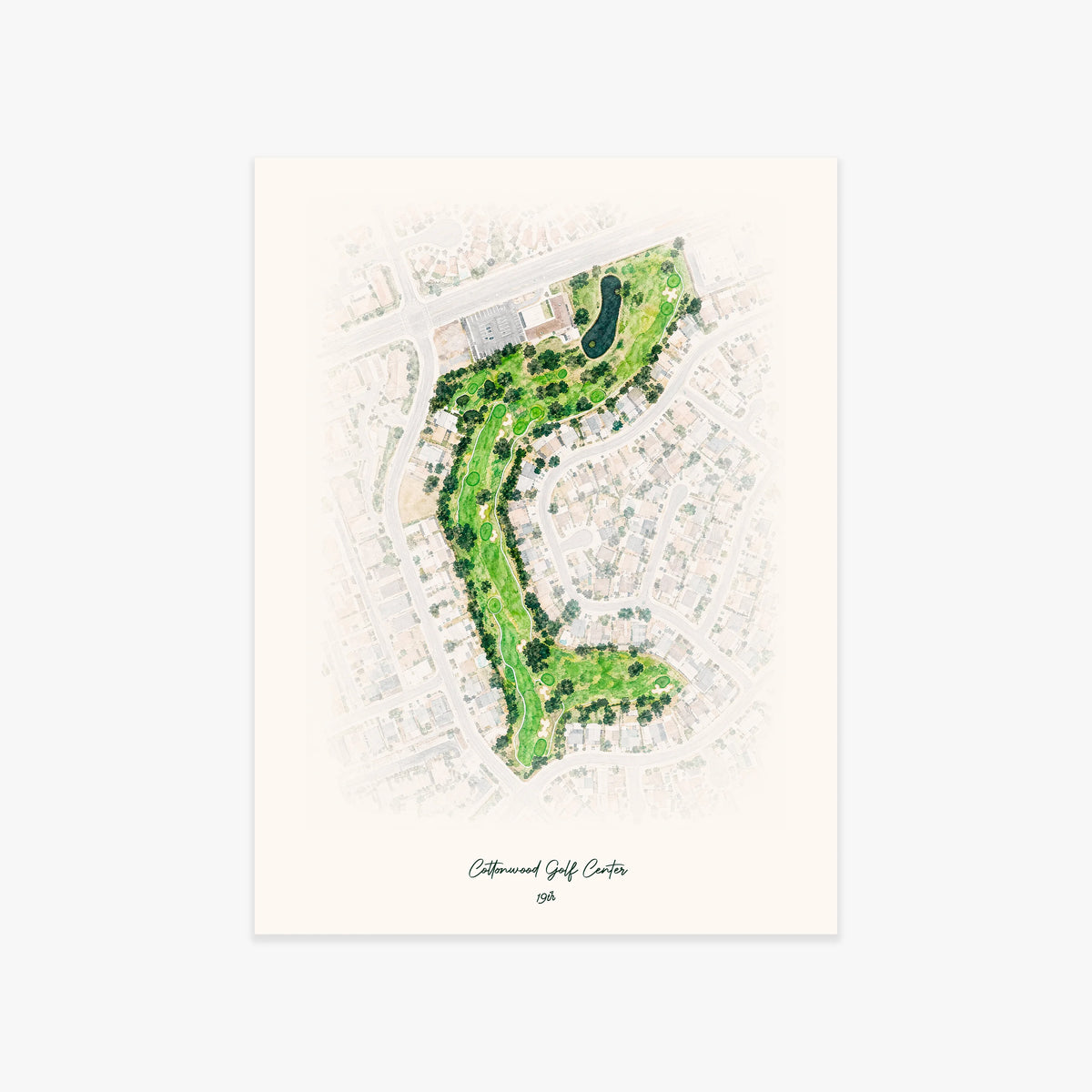 Cottonwood Golf Center printed artwork
