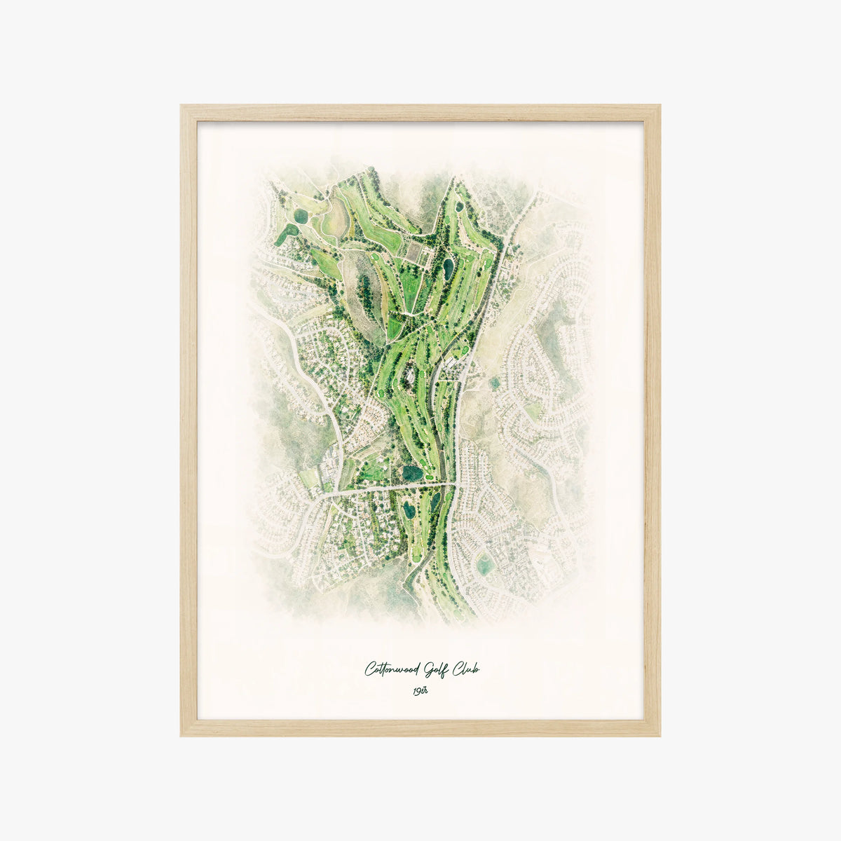 Cottonwood Golf Club wood frame