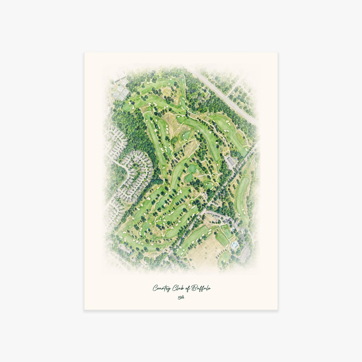 Country Club of Buffalo printed artwork