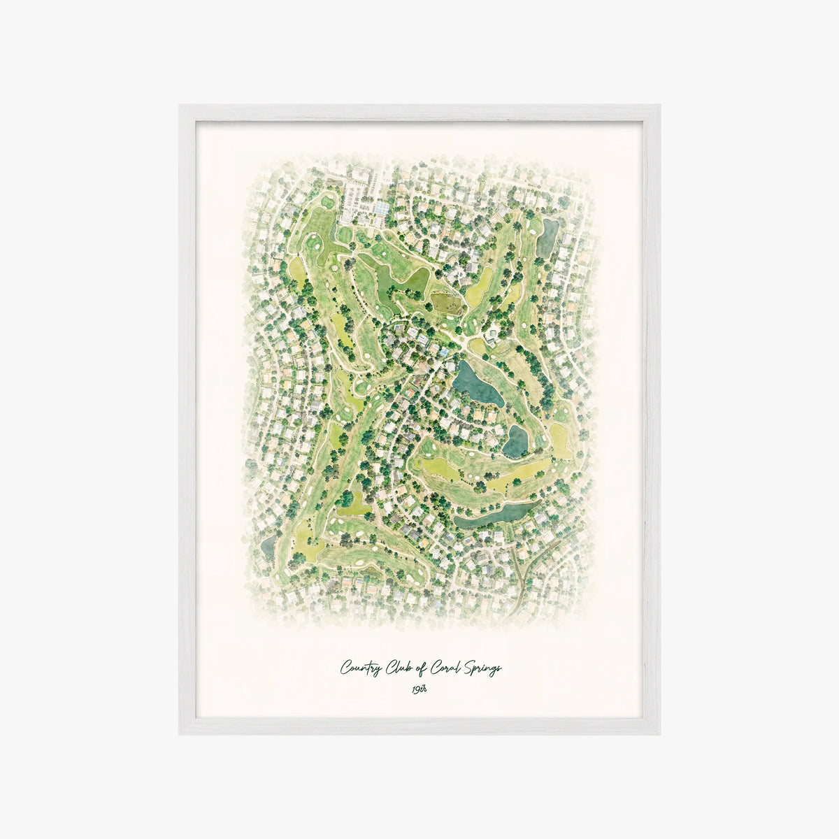 Country Club of Coral Springs white frame