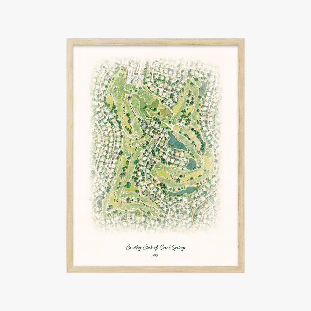 Country Club of Coral Springs wood frame